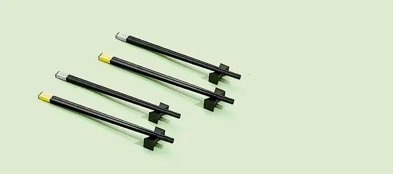 Sushi Çubukları - Chopstick Seti ve Chopstick Yerleştirme Aparatı