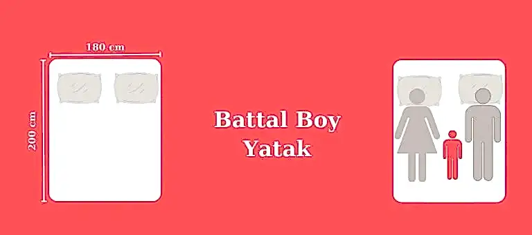 battal boy queen yatak ölçüsü